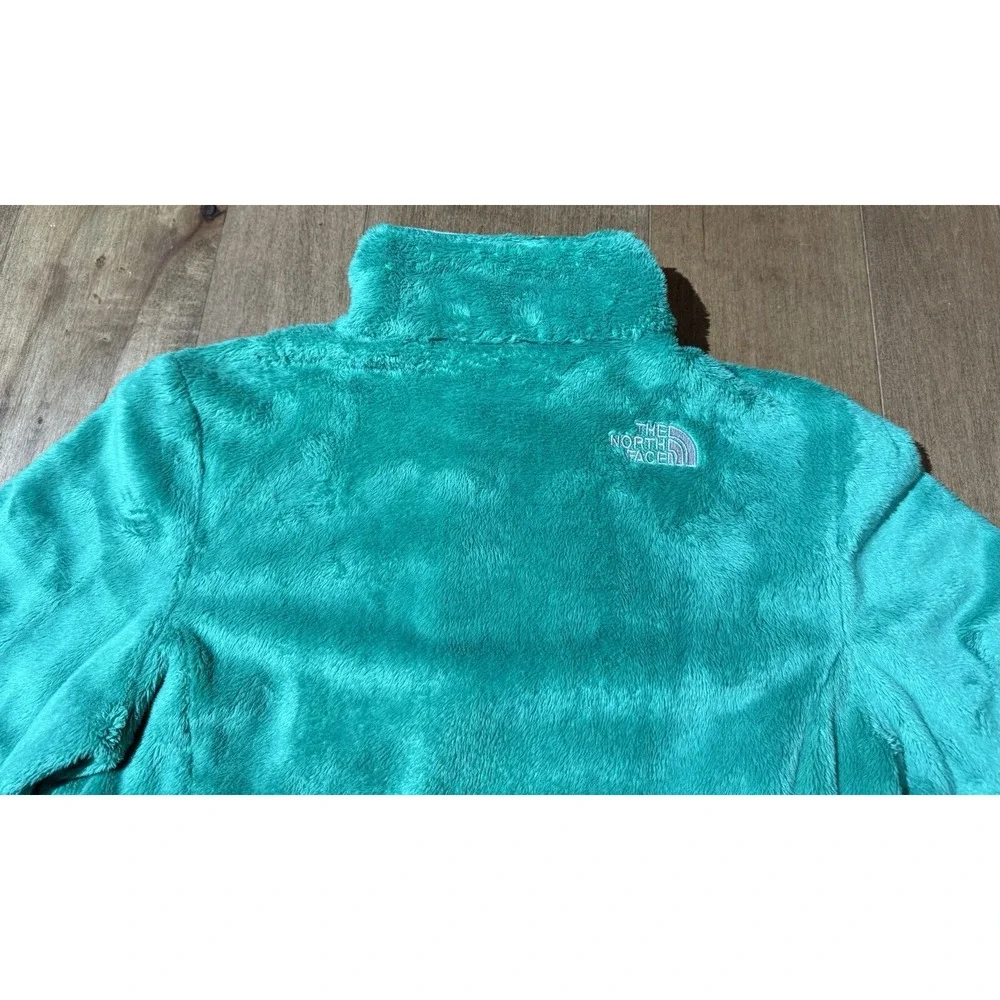 The North Face Osito Full Zip Fuzzy Jacket Women's Small Casual Emerald‎ Green